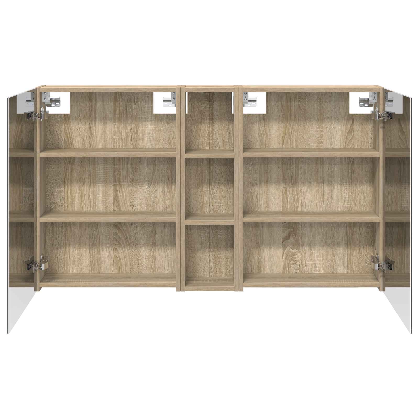 Badezimmerschrank-Set 3 pcs 80 x 10,5 x 50 cm Holzwerkstoff