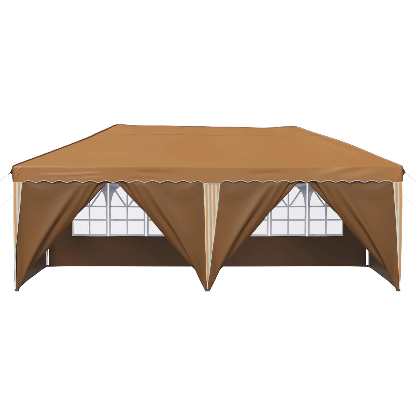 Pop-up Partyzelt 575 x 290 x 245 cm Creme