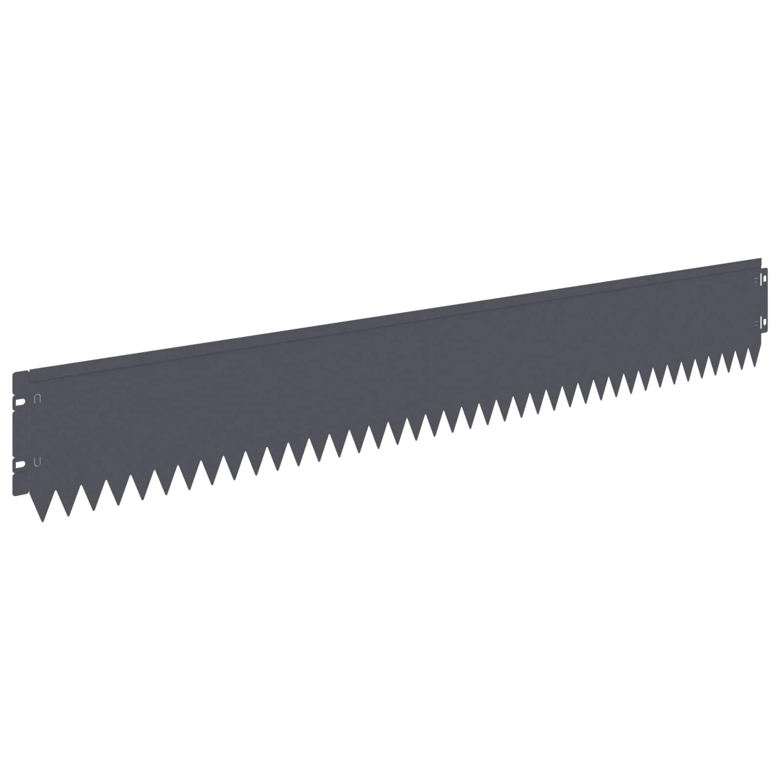 Raseneinfassung 10 pcs 103 x 10 cm Stahl Schwarz