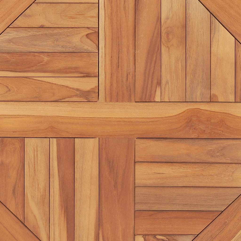 Tischplatte Massivholz Teak Rund 2,5 cm 40 cm