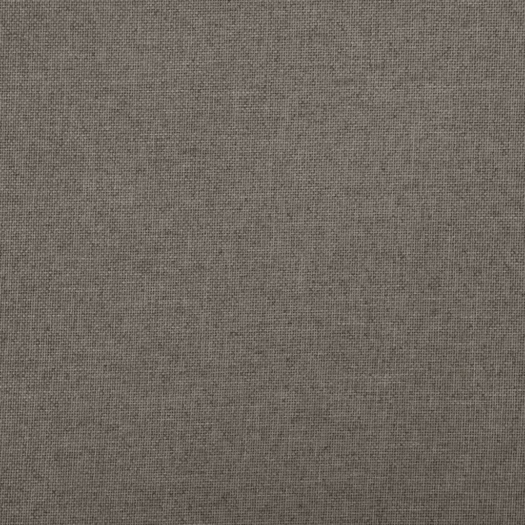 Hocker mit Stauraum Cremeweiß Leinenoptik
