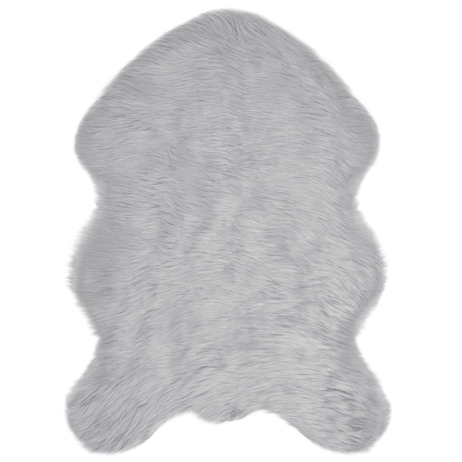 Teppich aus Kunstschaffell TAFALLA Weiß 60 x 110 cm Polyester