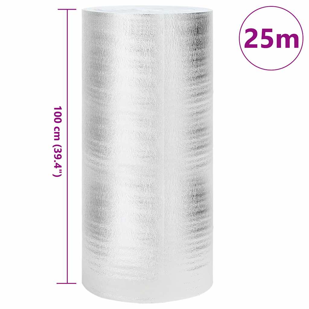 Heizkörper-Reflektorfolie Silber 5 x 0,5 m Polyethylen