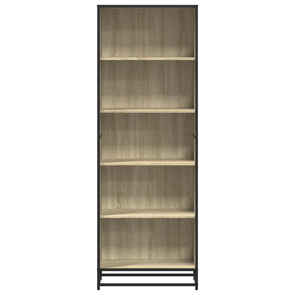 Bücherregal Schwarz 60x35x139 cm Holzwerkstoff