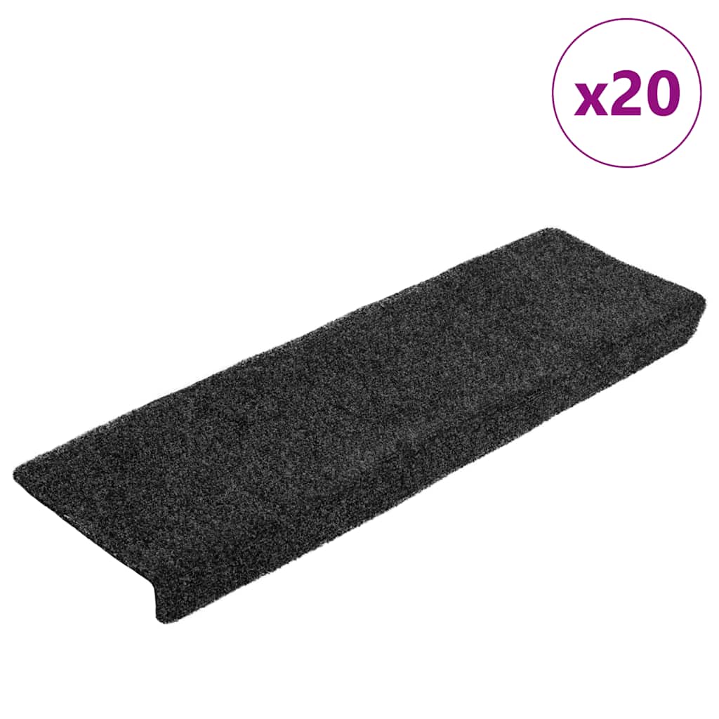 Stufenmatten Selbstklebend 15 Stk. 65x21x4 cm Hellbraun Rechteckiger Rand