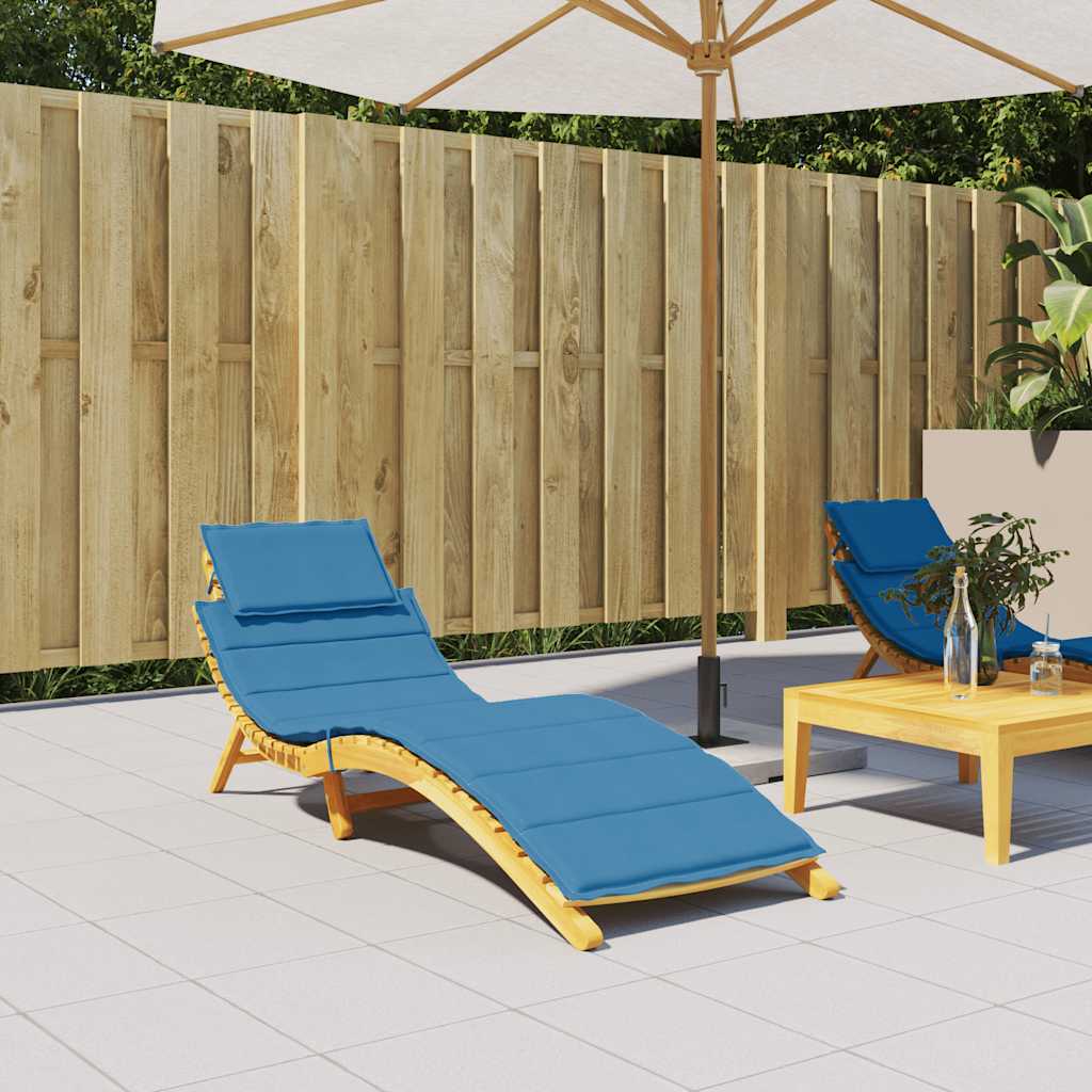 Sonnenliegen-Auflage Melange Anthrazit 186x58x4 cm Stoff