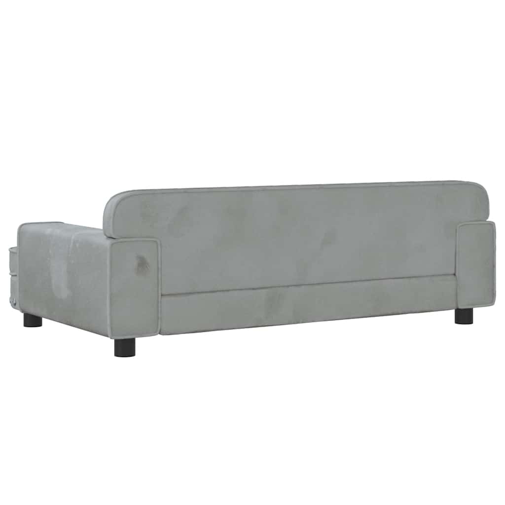Hundebett Rosa 90x53x30 cm Samt