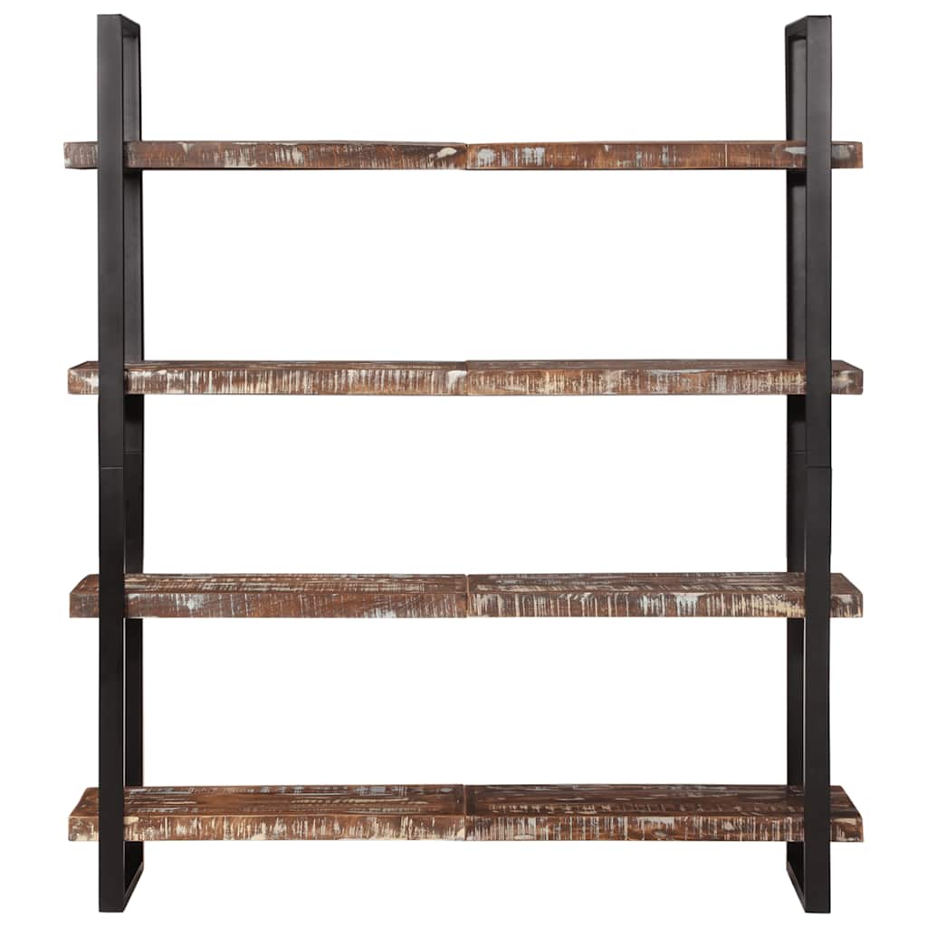 Bücherregal mit 4 Böden 80x40x180 cm Altholz Massiv