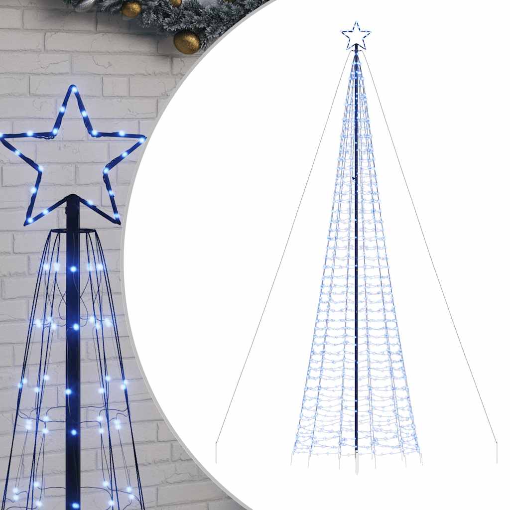 LED-Weihnachtsbaum mit Erdspießen 220 LEDs Warmweiß 180 cm