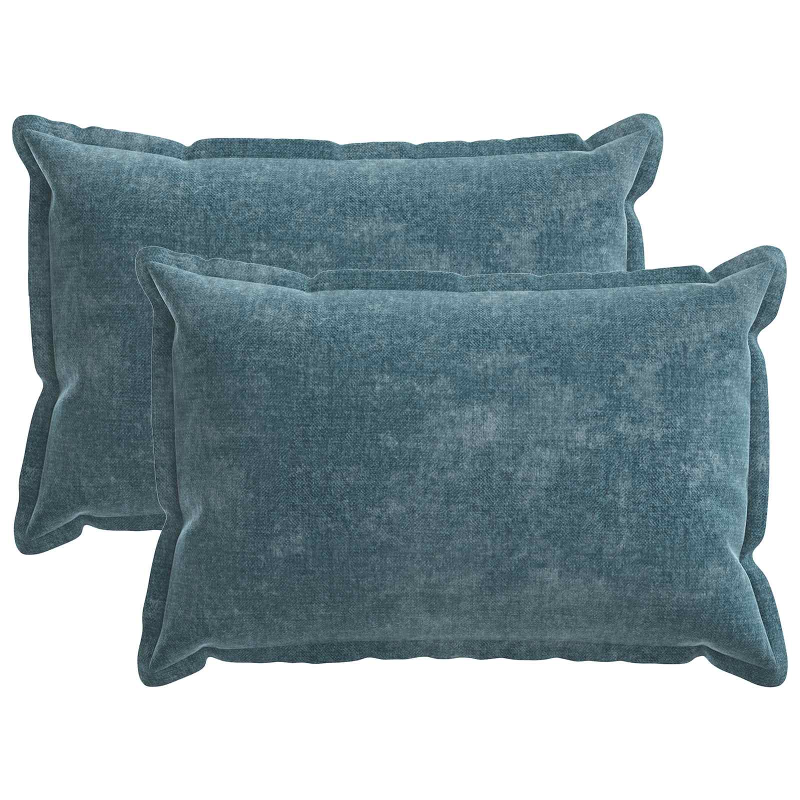 Kissenbezug 2 Stk. HOUTEN Dunkelgrau 30 x 30 cm Chenille-Stoff