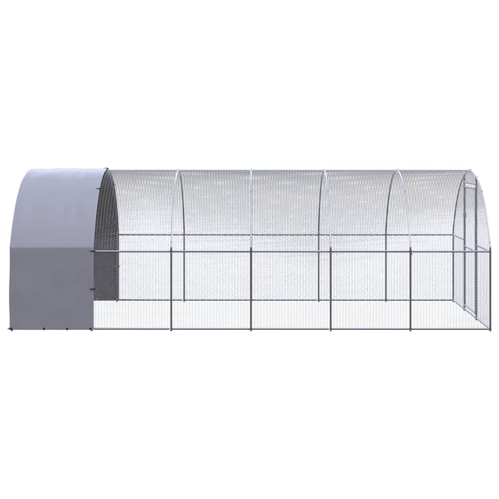 Outdoor-Hühnerstall 3x2x2 m Verzinkter Stahl