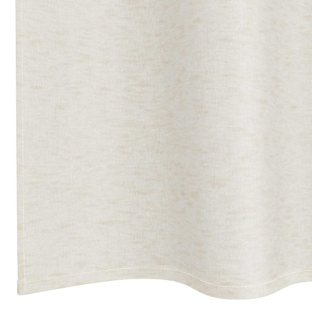 Voile-Vorhang mit Vorhängen 2 pcs Weiß 140 x 140 cm Polyester