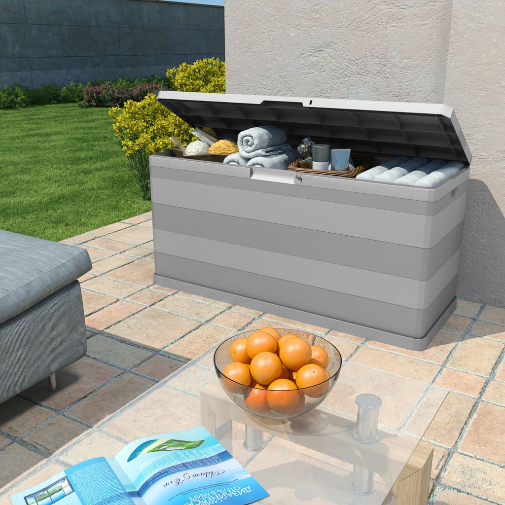 Gartenbox Schwarz 117×45×56 cm
