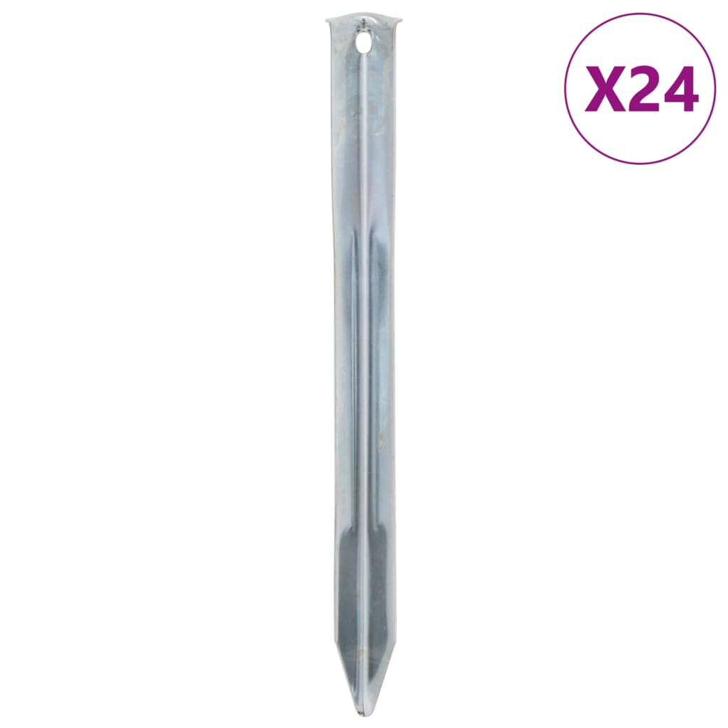 Zeltheringe 24 Stk. 17 cm Ø20 mm Verzinkter Stahl