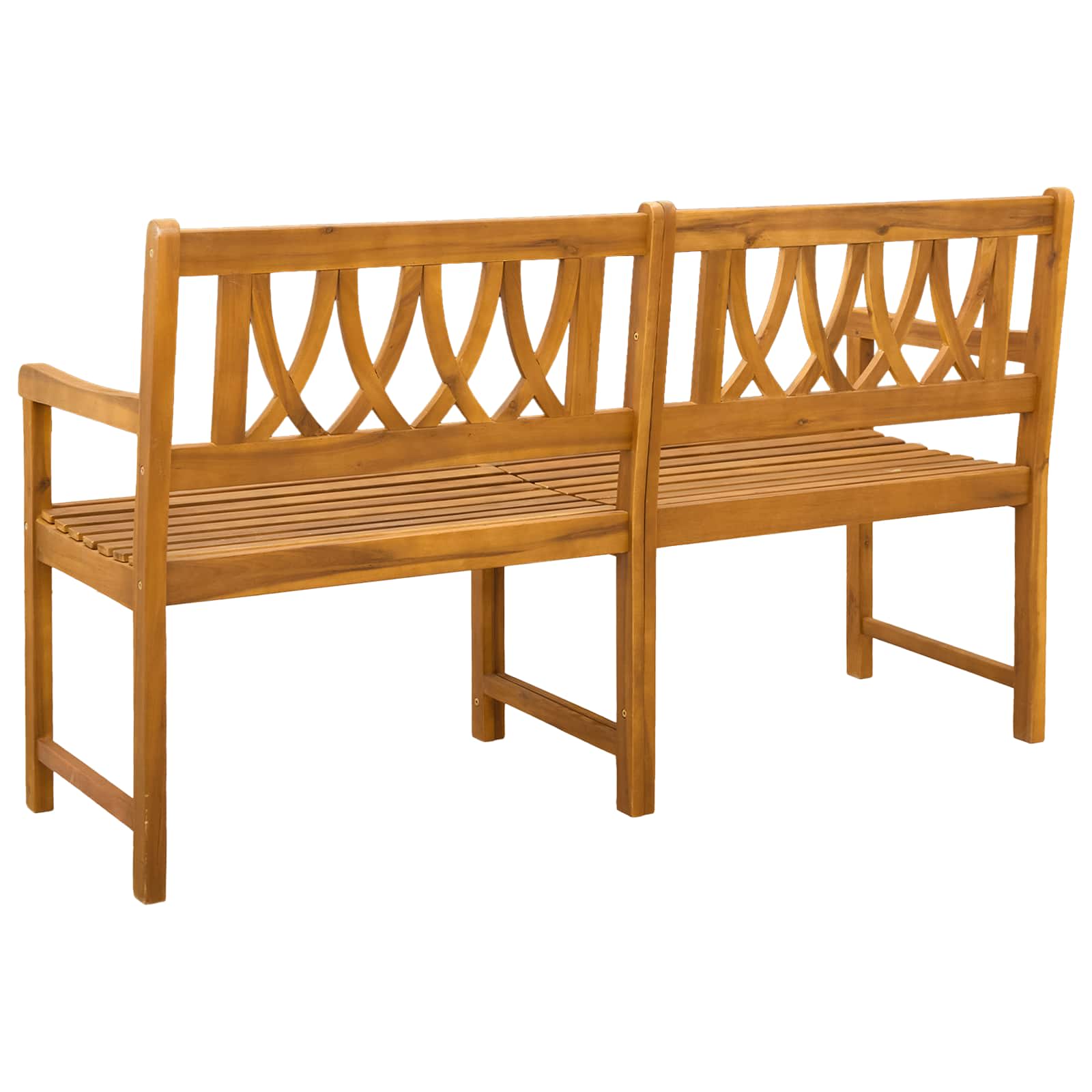 Bank Outdoor Natur 110 x 56 x 90 cm Massivholz Akazie