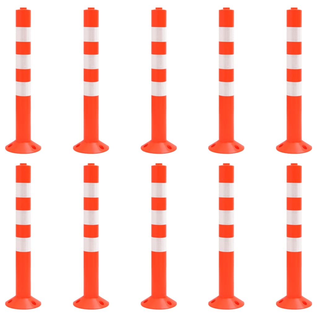 Verkehrspoller 5 Stk. Kunststoff 75 cm