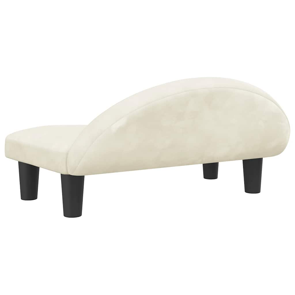 Hundebett Creme 70x52x30 cm Stoff