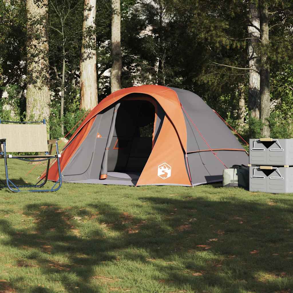 Campingzelt 4 Personen Grün Wasserdicht