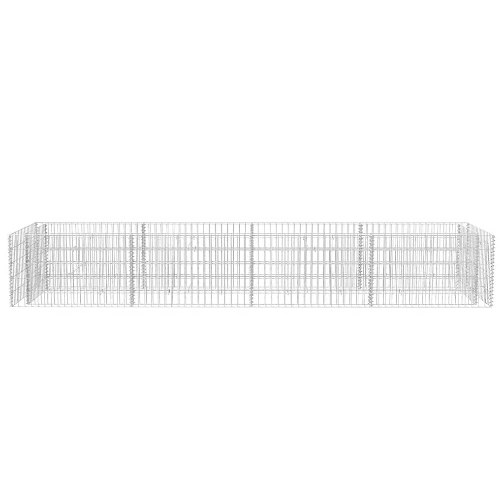 Gabionen-Hochbeet Stahl 360×90×100 cm