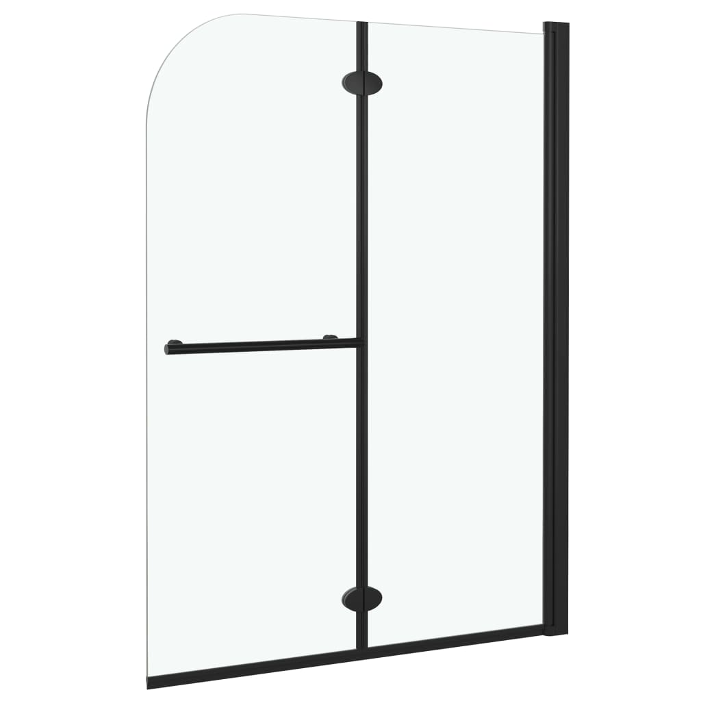 Duschabtrennung Dunkel transparent 120 x 140 cm