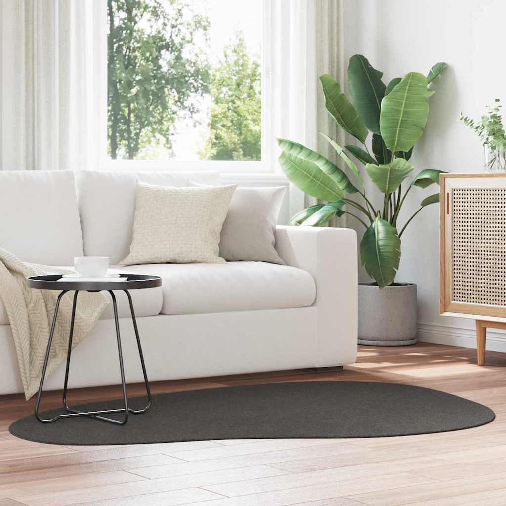 Bereichsteppiche HUARTE Anthrazit 100 x 200 cm Polyester