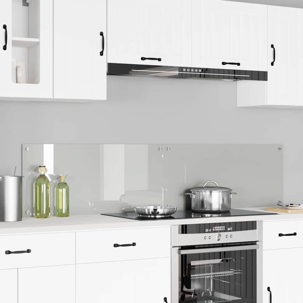 Küchenrückwand 2 pcs Weiß 70 x 40 cm Gehärtetes Glas