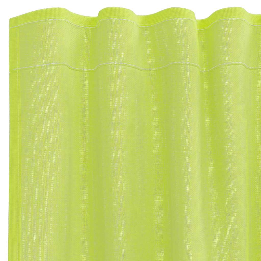 Voile Vorhänge mit Ösen 2 Stk. Apfelgrün 140x140 cm
