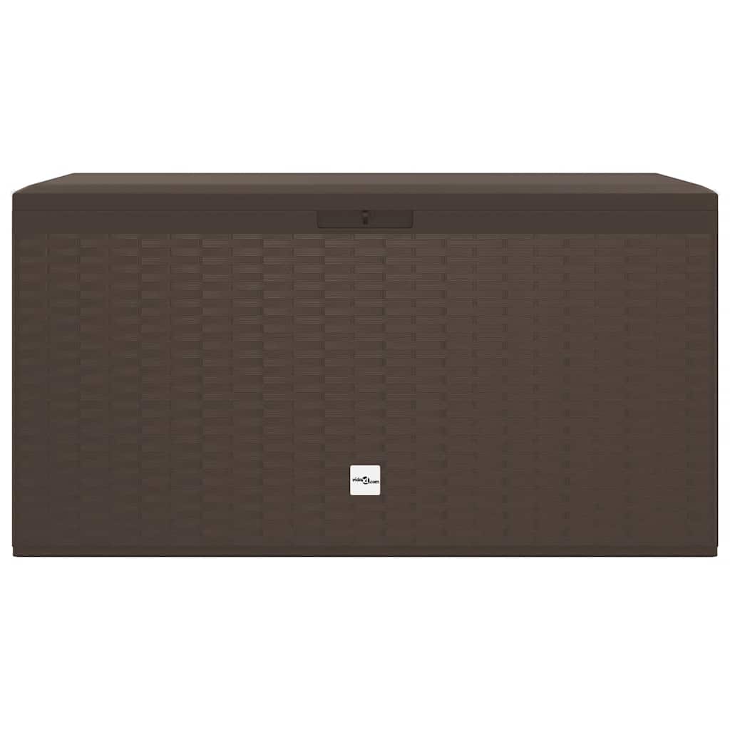 Gartentruhe Braun 119x48x60 cm Polypropylen
