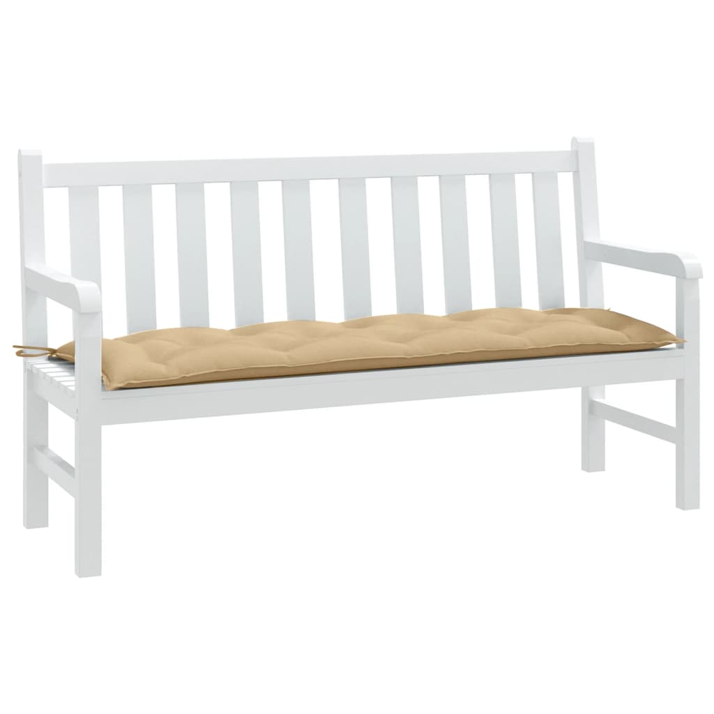 Gartenbank-Auflage Melange Anthrazit 100x50x7 cm Stoff