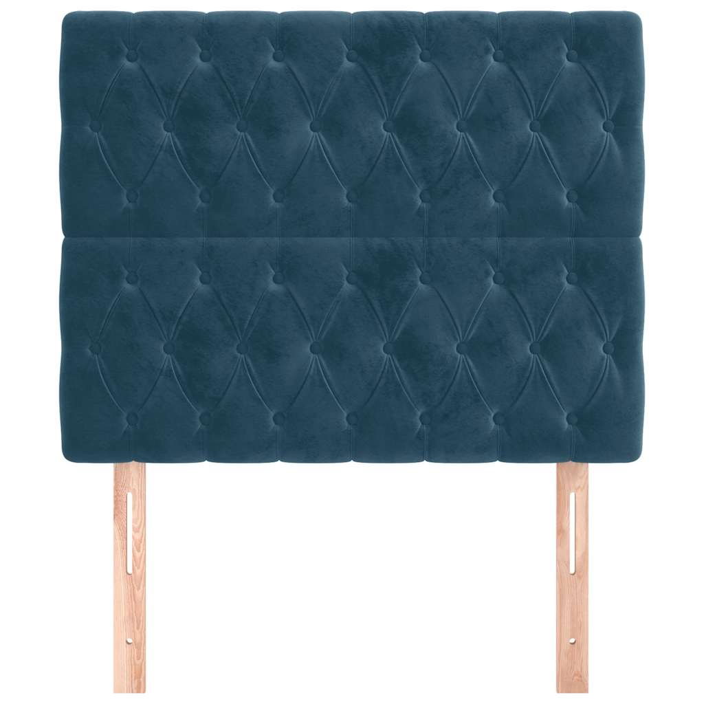 Kopfteil Hellgrau 80x7x118/128 cm Samt