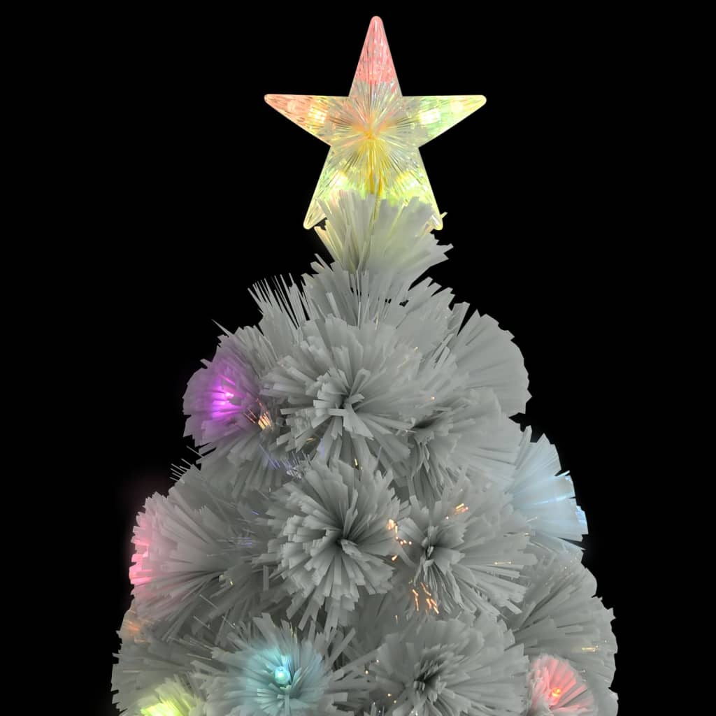 Vorbeleuchteter Weihnachtsbaum mit Ständer und LED 150 cm Glasfaser