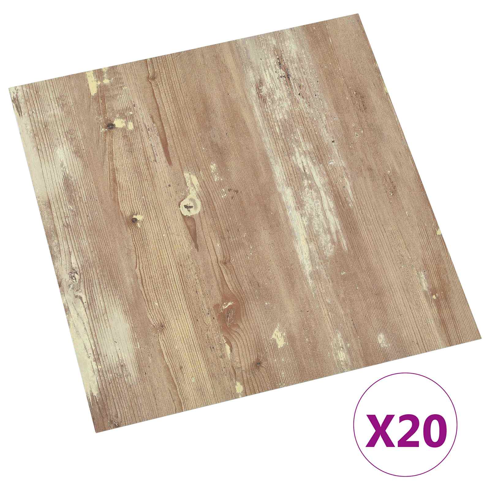 Selbstklebende Bodenplanken 30,5 x 30,5 cm 20 pcs PVC Betongrau