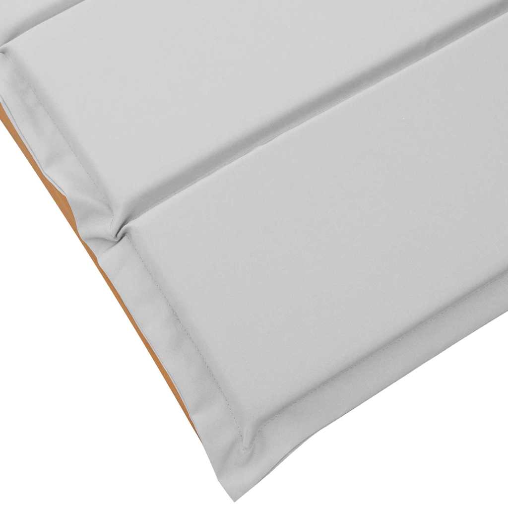 Sonnenliege mit Auflage Beige Massivholz Akazie