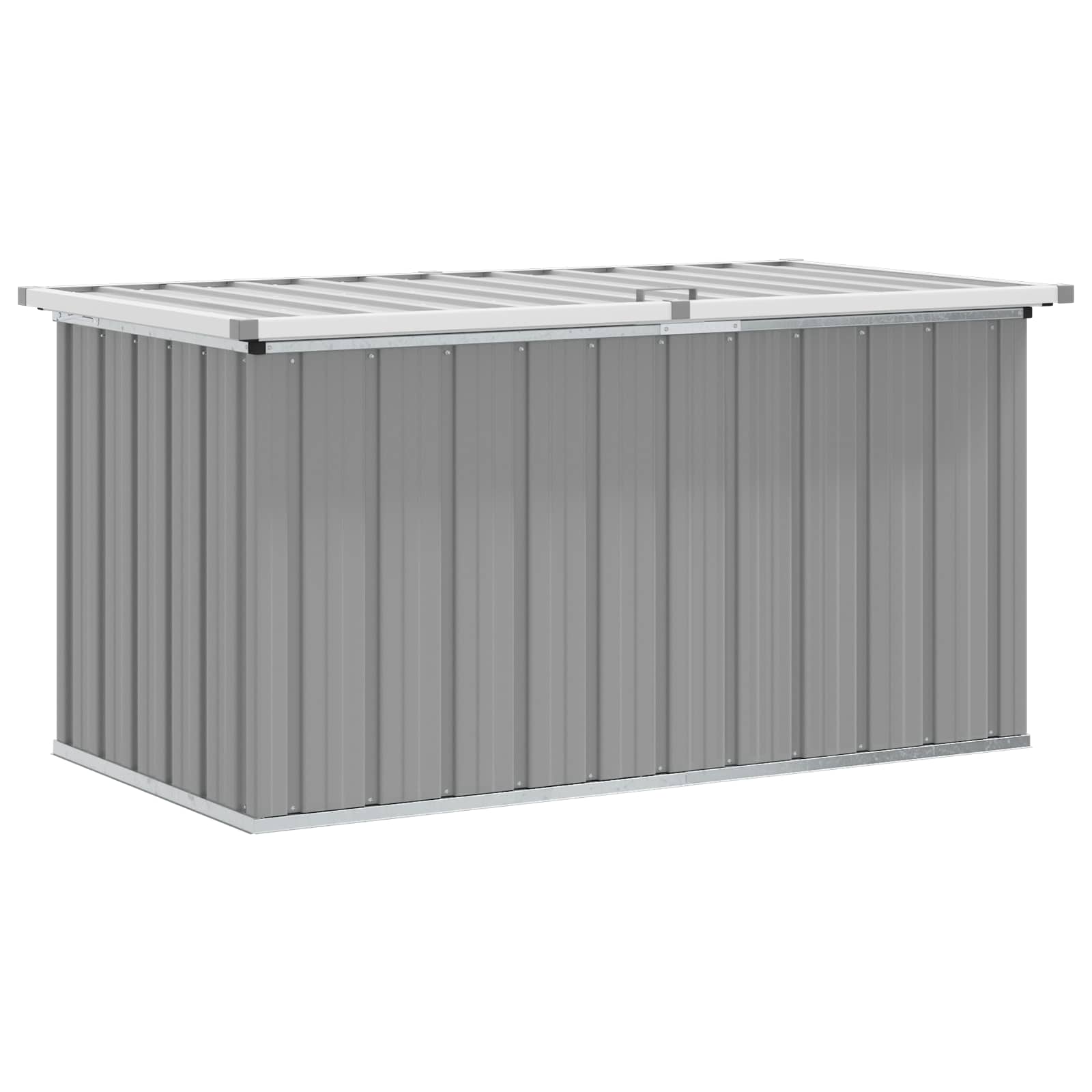 Außenlagerbox Holz 109 x 67 x 65 cm Verzinkter Stahl