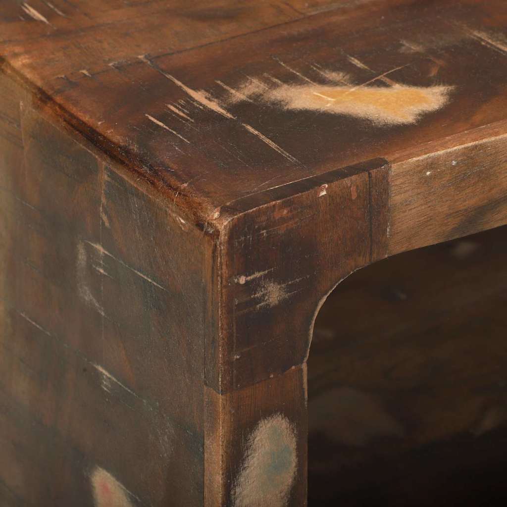 TV-Schränk mit Regal Braun 60 x 30 x 25 cm Massivholz Mango