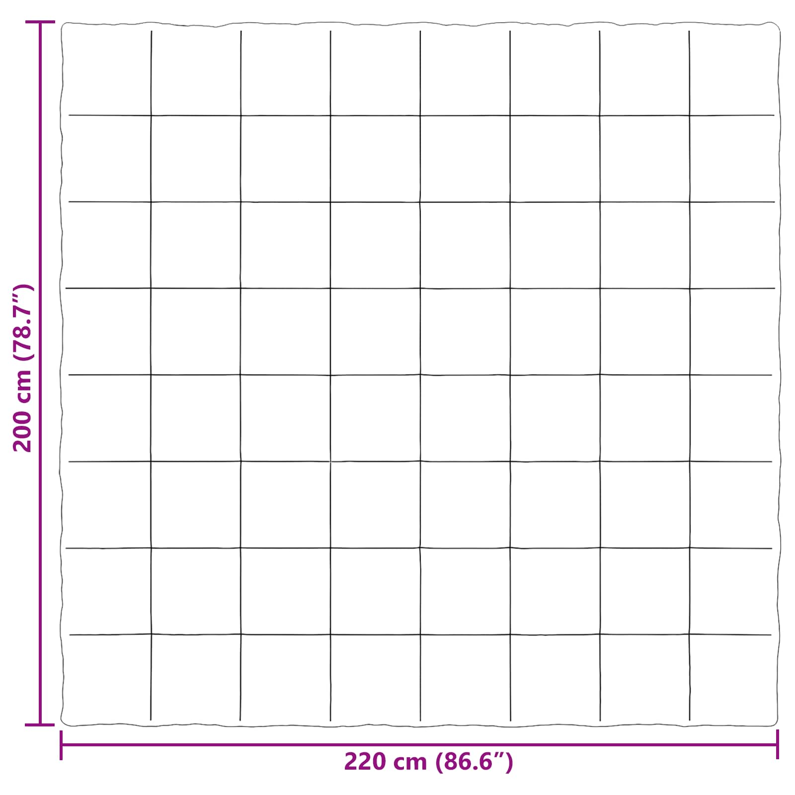 Sommerdecke Gesteppt Anthrazit 135 x 200 cm Mikrofaser