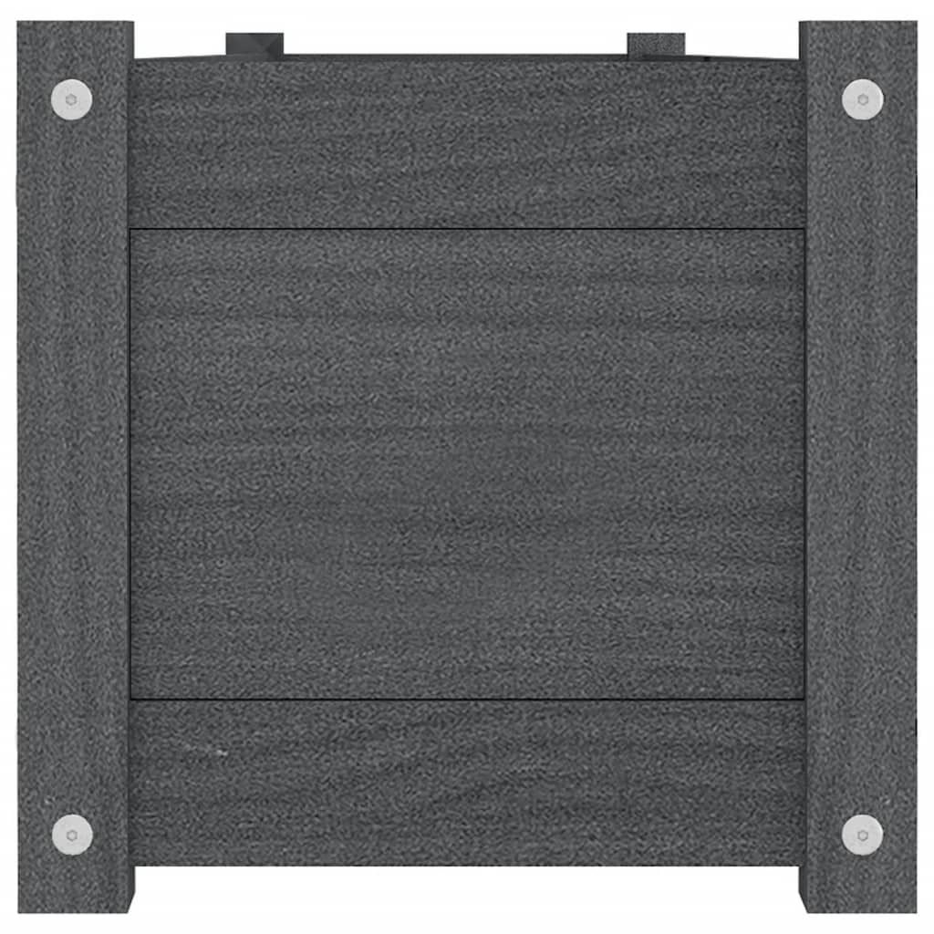 Garten-Hochbeete 2 Stk. Weiß 150x31x31 cm Massivholz Kiefer