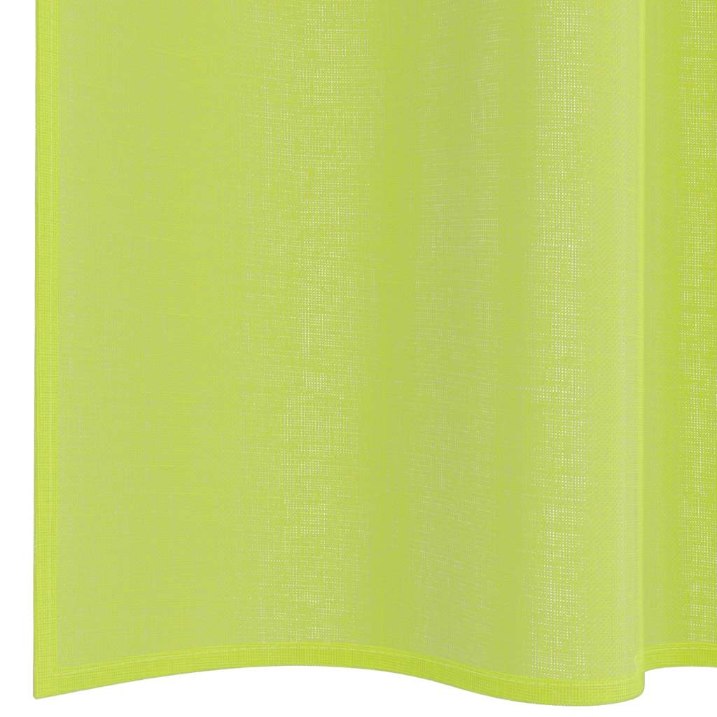 Voile Vorhänge mit Ösen 2 Stk. Apfelgrün 140x140 cm