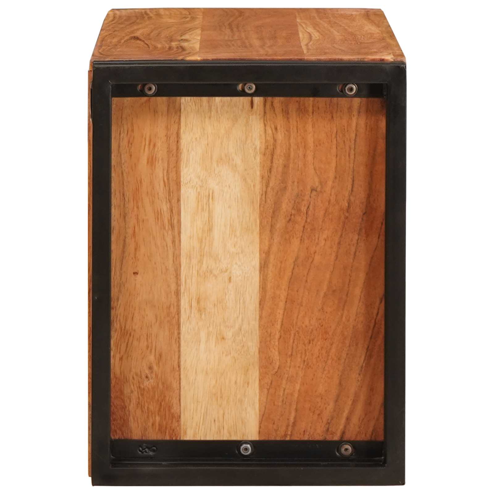 Weinregal Braun 60 x 45 x 33 cm Massives grobes Mangoholz