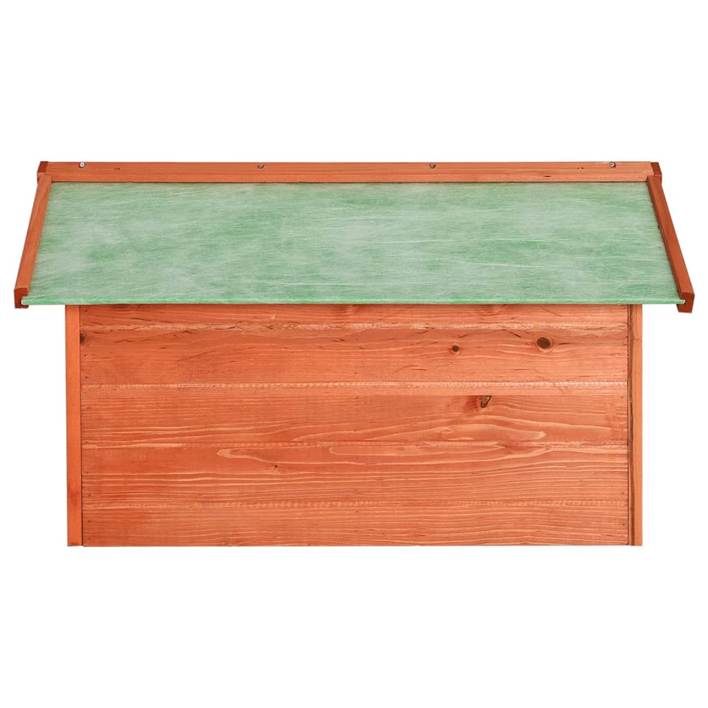 Roboter-Rasenmäher Garage 72x87x50 cm Grau Weiß Tannenholz