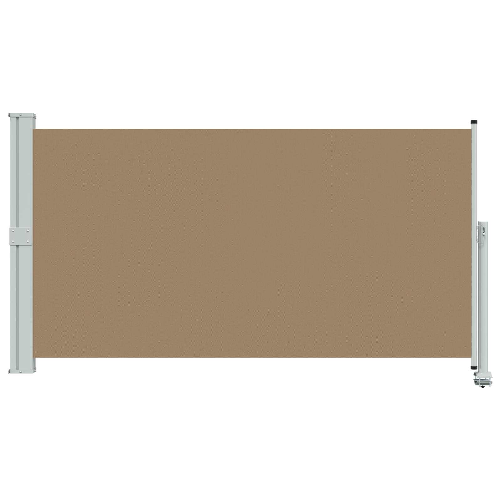 Seitenmarkise 60 x 300 cm 100% Polyester Eisen Stahl