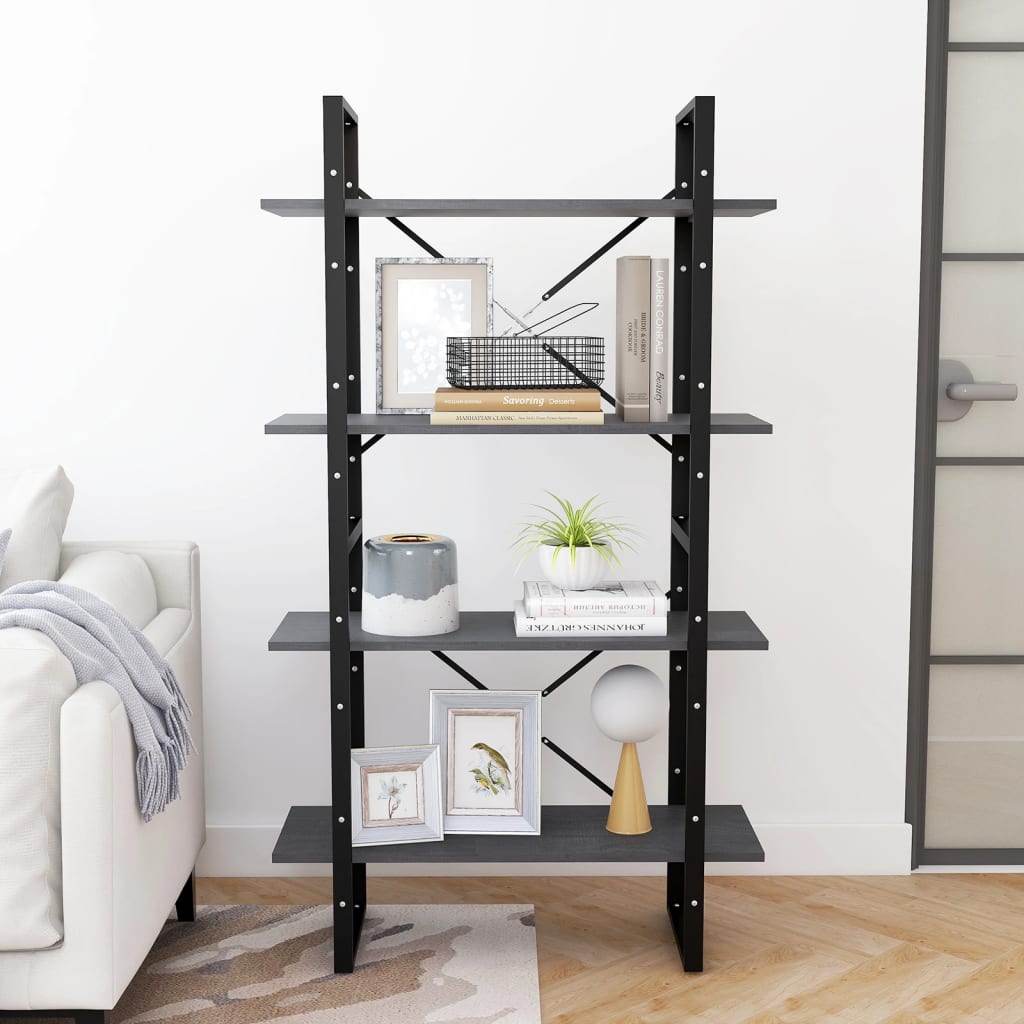 Bücherregal 2 Fächer Weiß 80x30x70 cm Holzwerkstoff