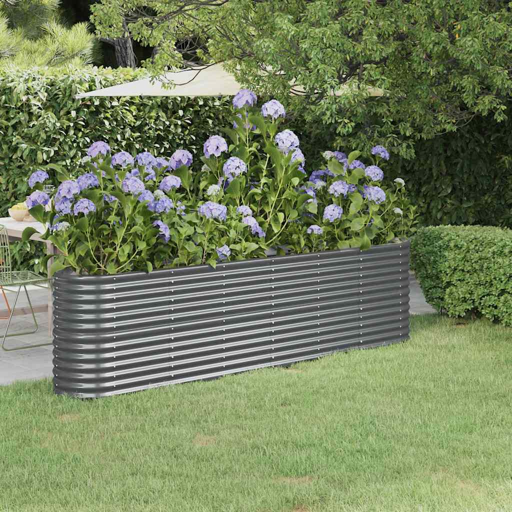 Hochbeet Verzinkter Stahl 114x40x36 cm Grün