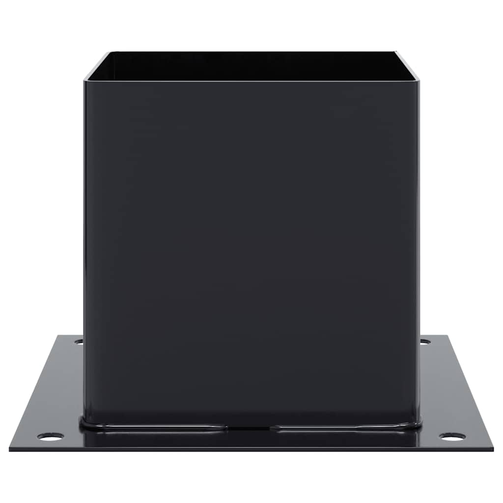 Pfostenträger Quadratisch 4Stk. Silber 46x46mm Verzinkter Stahl