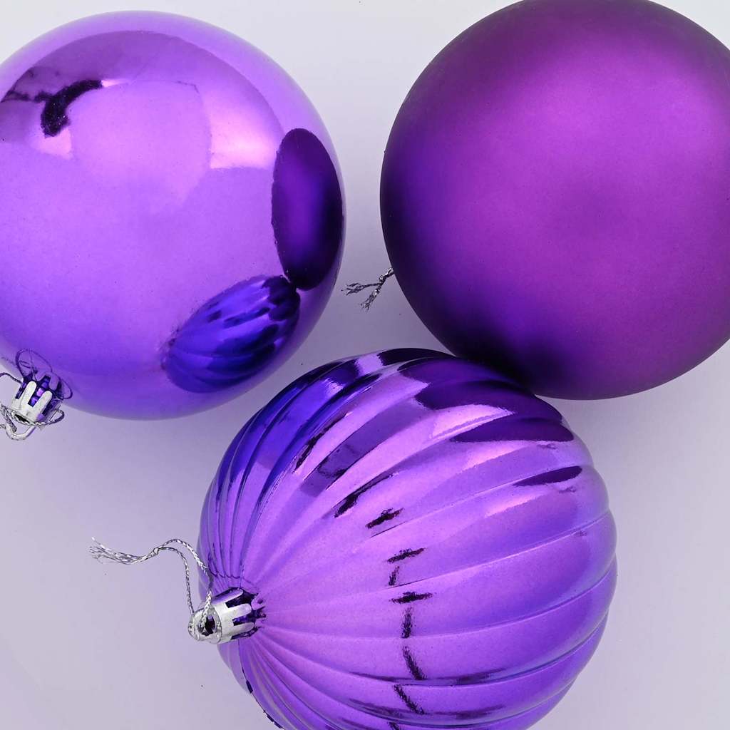 Weihnachtsbaumkugel Set XL 9 pcs Rot Kunststoff