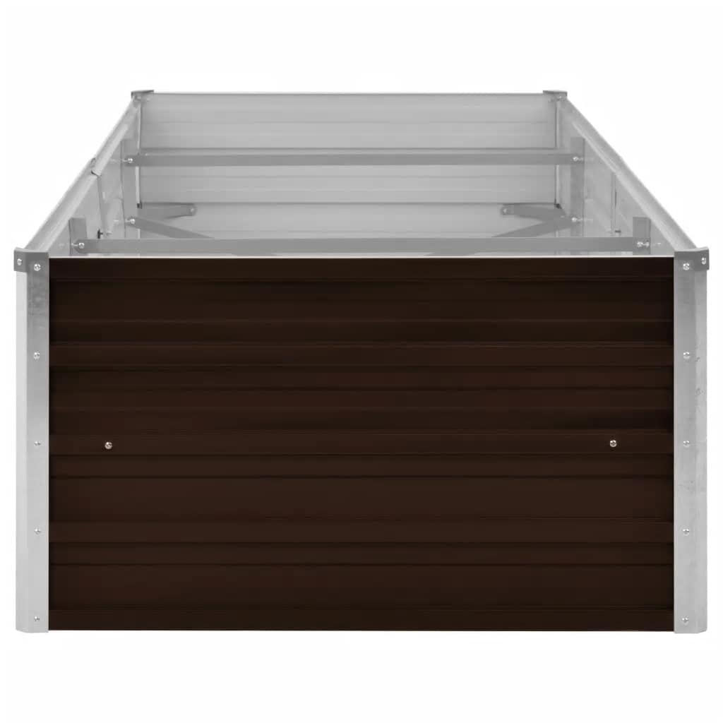 Hochbeet Braun 160 x 80 x 77 cm Verzinkter Stahl