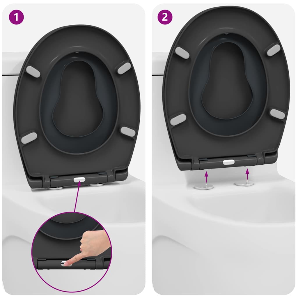 Toilettensitz Weiß 47 x 37 x 4 cm Duroplast