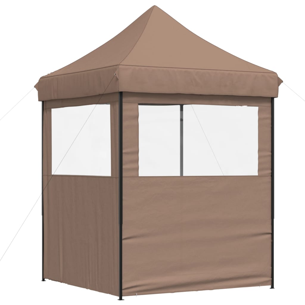 Partyzelt Faltbar Pop-Up Schwarz 200x200x306 cm