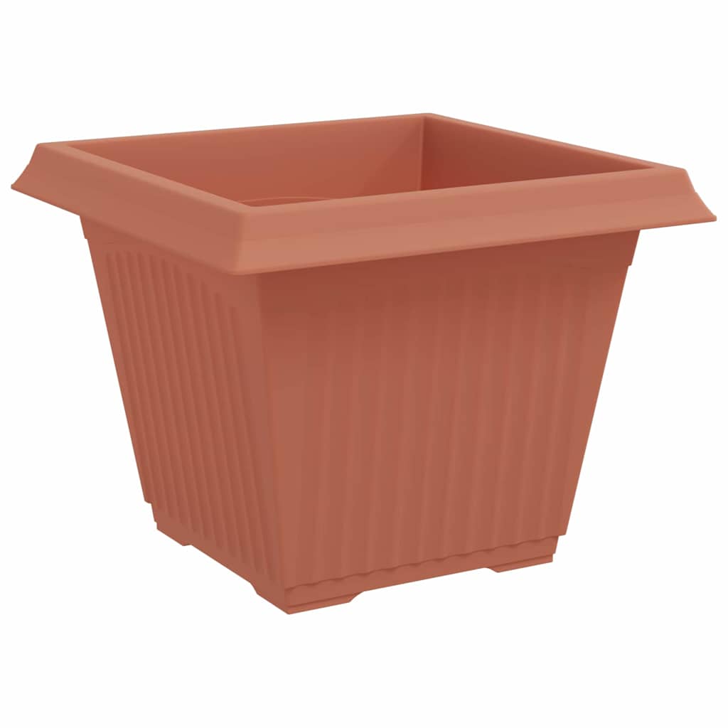 Blumentöpfe 6 pcs Ziegelrot 20 x 20 x 16 cm Kunststoff