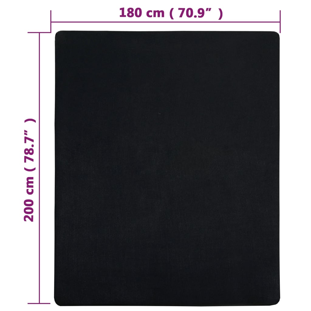 Spannbettlaken Jersey Anthrazit 90x200 cm Baumwolle